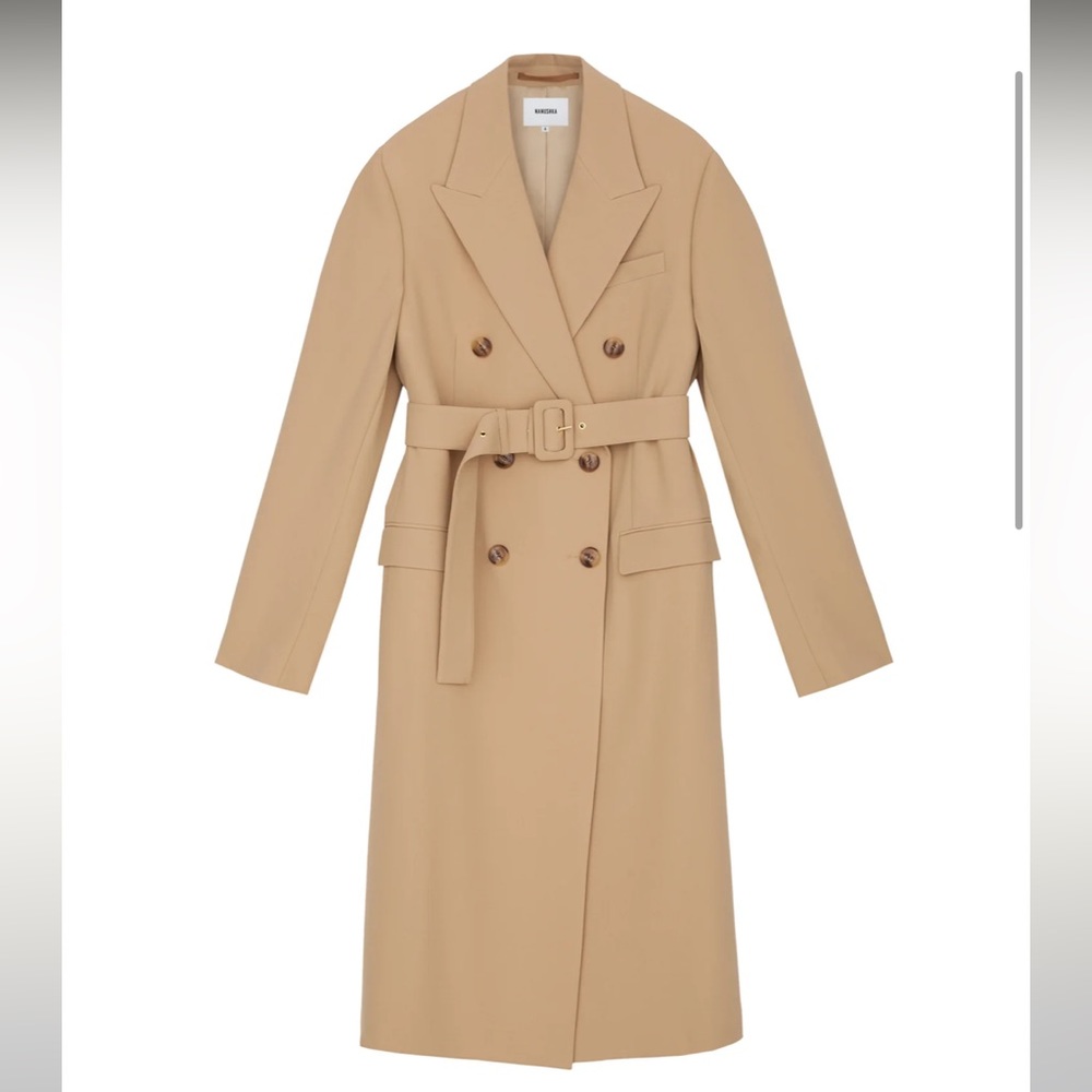 NWOT Nanushka Greta Trench double Breasted coat